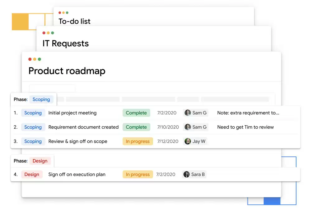 谷歌“关门部”出手，Tables 工作跟踪和项目管理工具 12 月 16 日停运