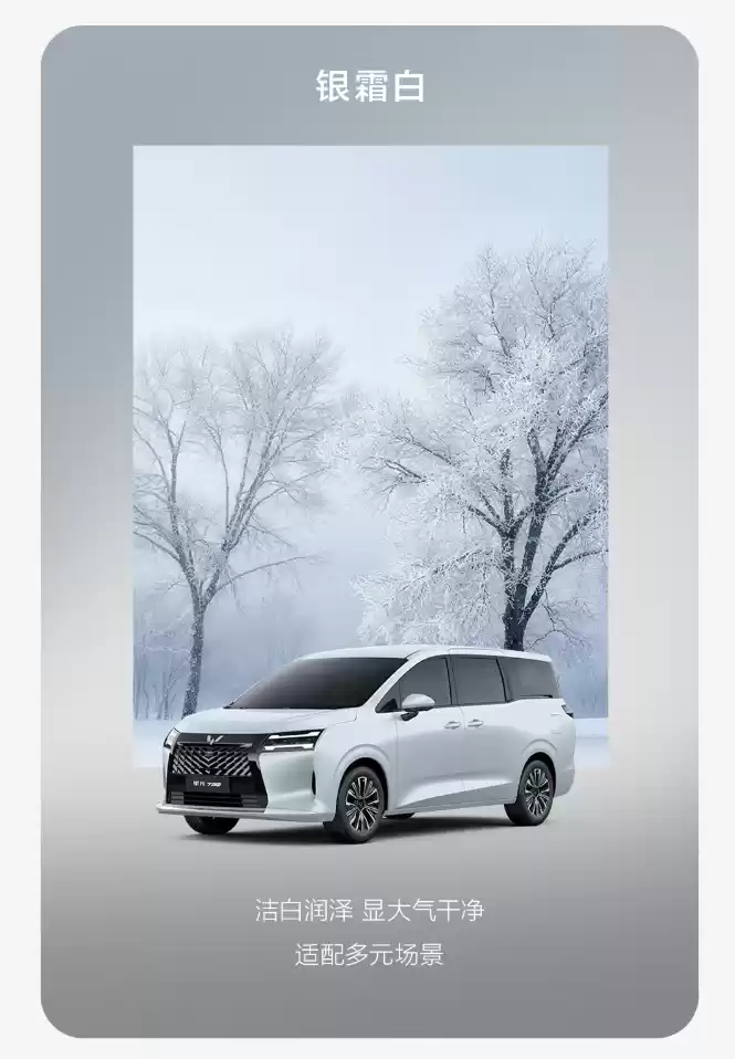 五菱星光 730 全新 MPV 车色公布:7 座布局,三种动力系统