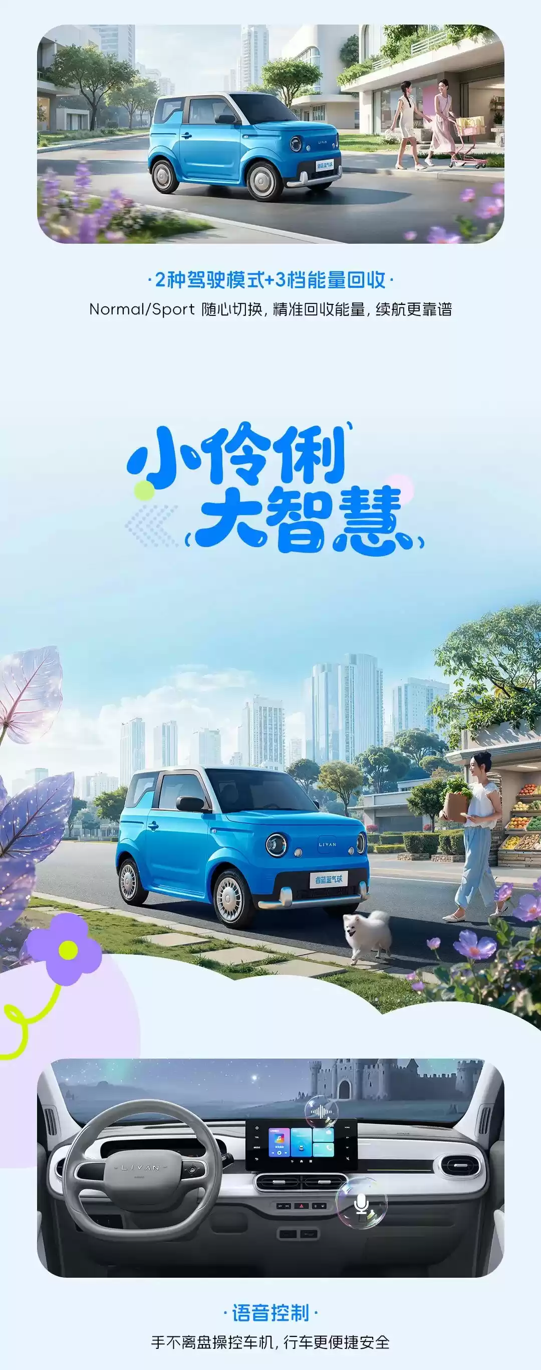 睿蓝蓝气球纯电小车上市：限时价 4.29 万元，支持 22kW 直流快充