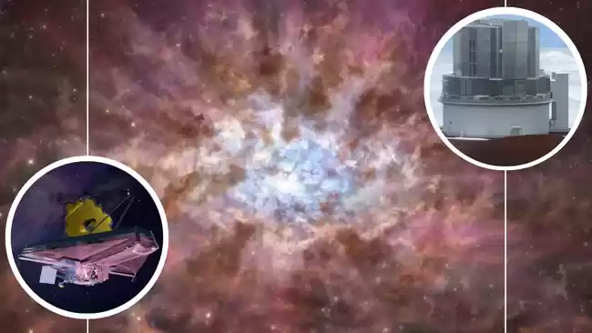 韦布 + 昴星望远镜：科学家首次在“宇宙黎明”发现隐入尘埃的超大质量黑洞类星体