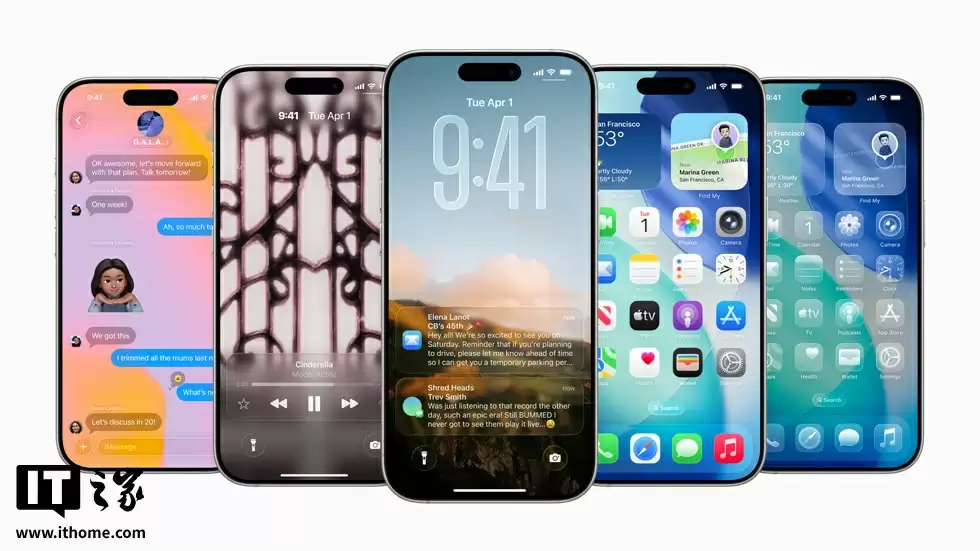 苹果 iOS 26 正式版即将推送，“液态玻璃”设计引争议