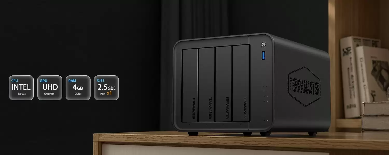 铁威马 F4-425 四盘位 NAS 上市：N5095 + 单 2.5GbE，1499 元