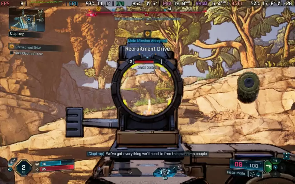 《无主之地 4》游戏在 Steam Deck 掌机运行效果不佳,存输入延迟、卡顿问题