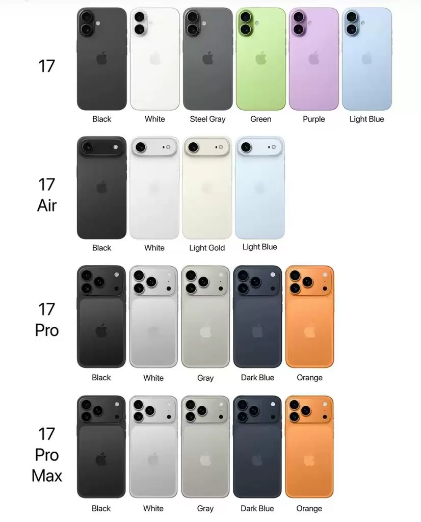 iPhone17官方渲染图
