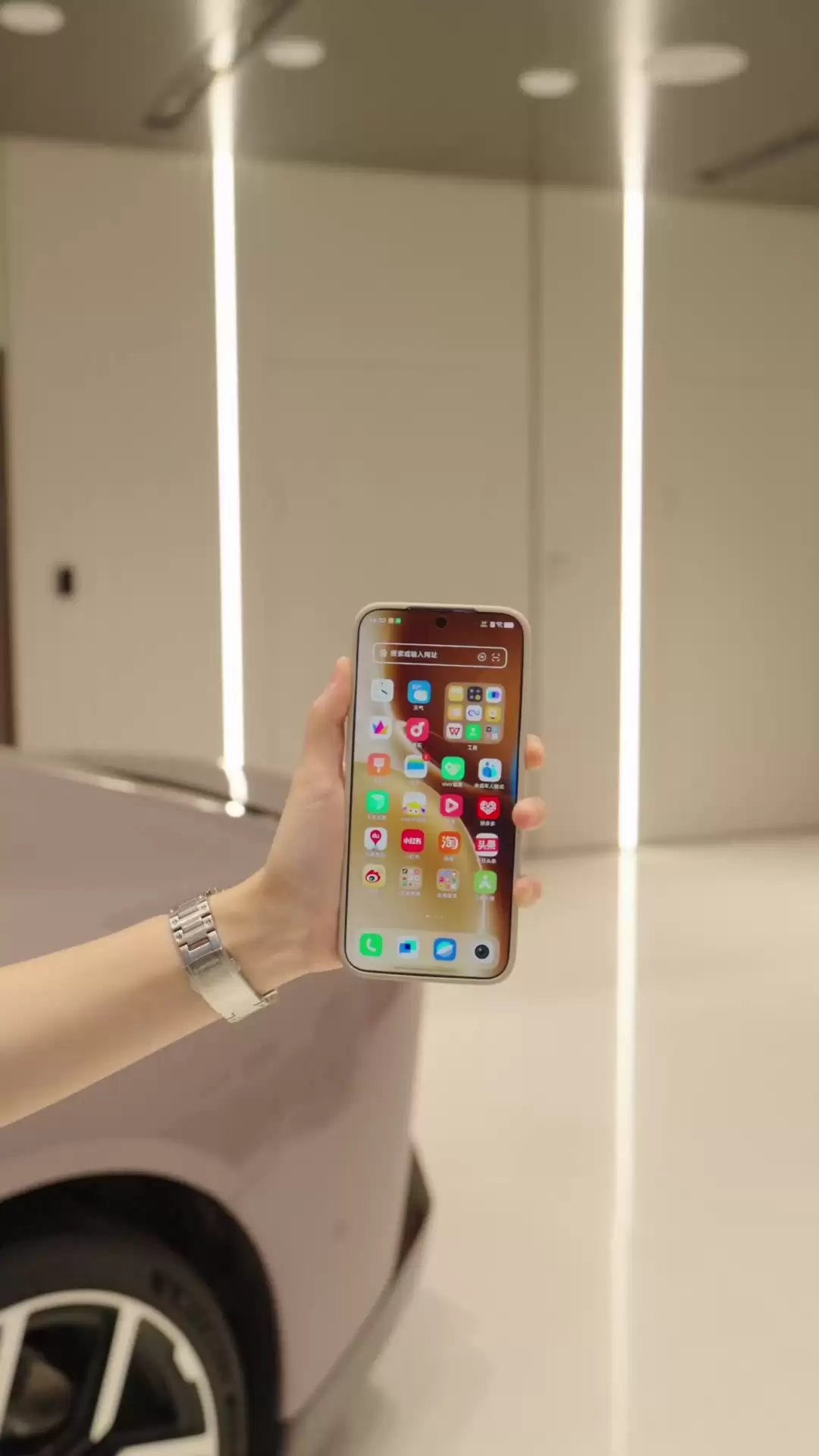 vivo车载投屏示意图