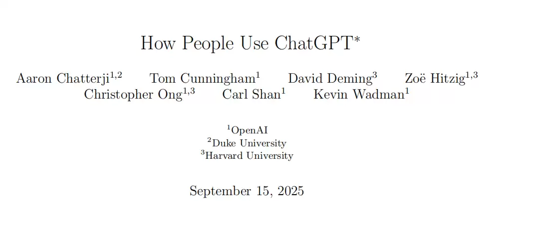 ChatGPT用户行为报告