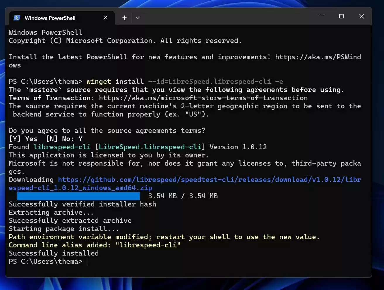 LibreSpeed安装界面