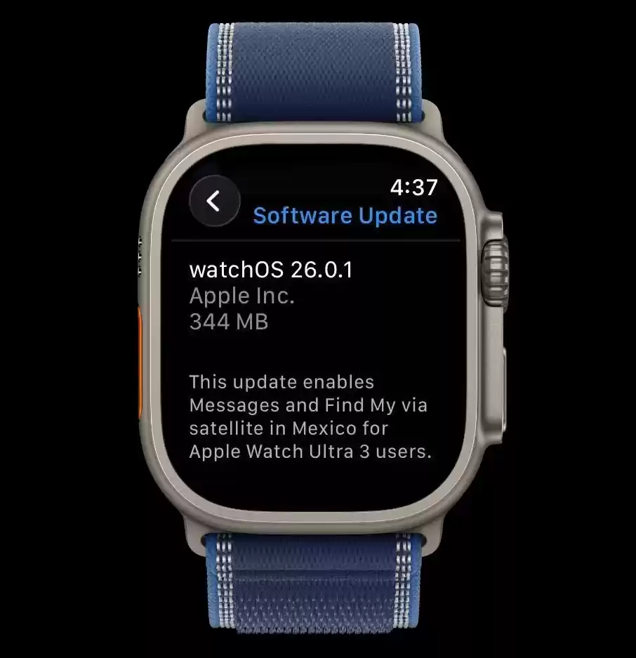 Apple Watch Ultra 3 限时专属，苹果推送 watchOS 26.0.1 更新