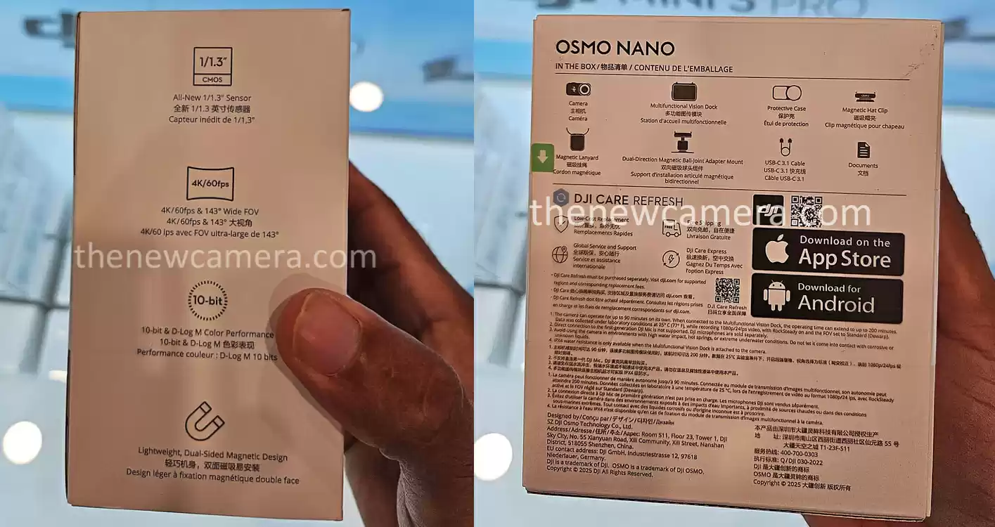 大疆运动相机参数