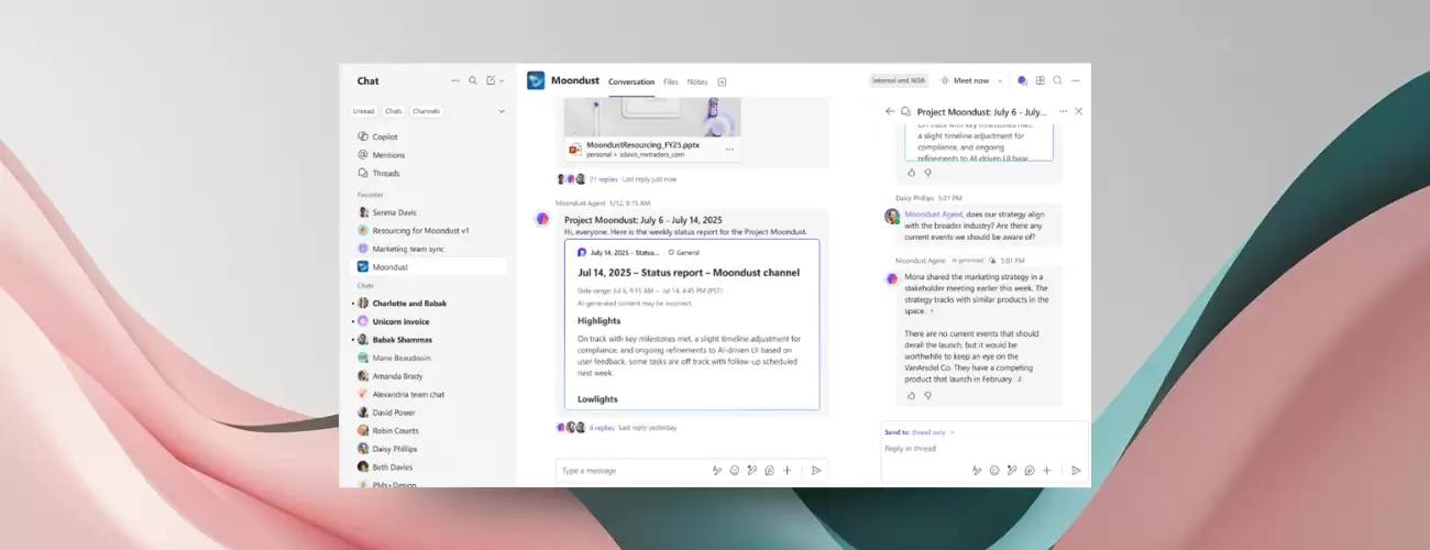 提升团队执行力：微软 Teams 公测 Channel Agent，AI 生成报告、追踪任务