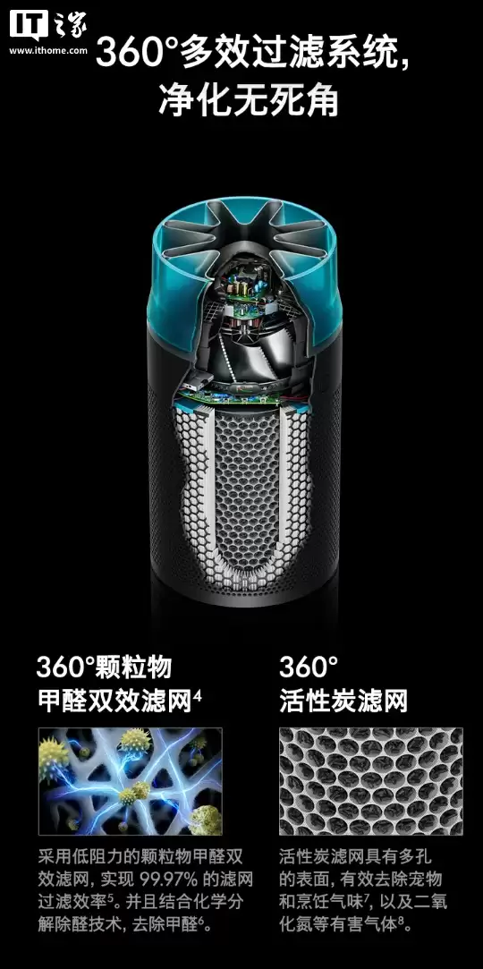 戴森 HJ10“净化喷气机”空气净化器首销：星形喷嘴源自喷气发动机，首发价 3419 元