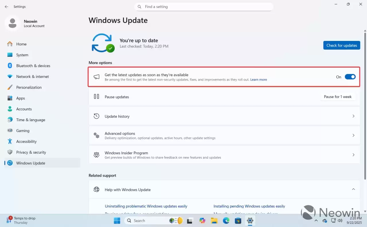 Win11 学院：如何提前下载和安装 Windows 11 25H2