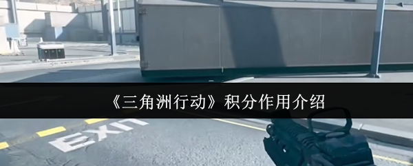 三角洲行动积分作用及使用指南