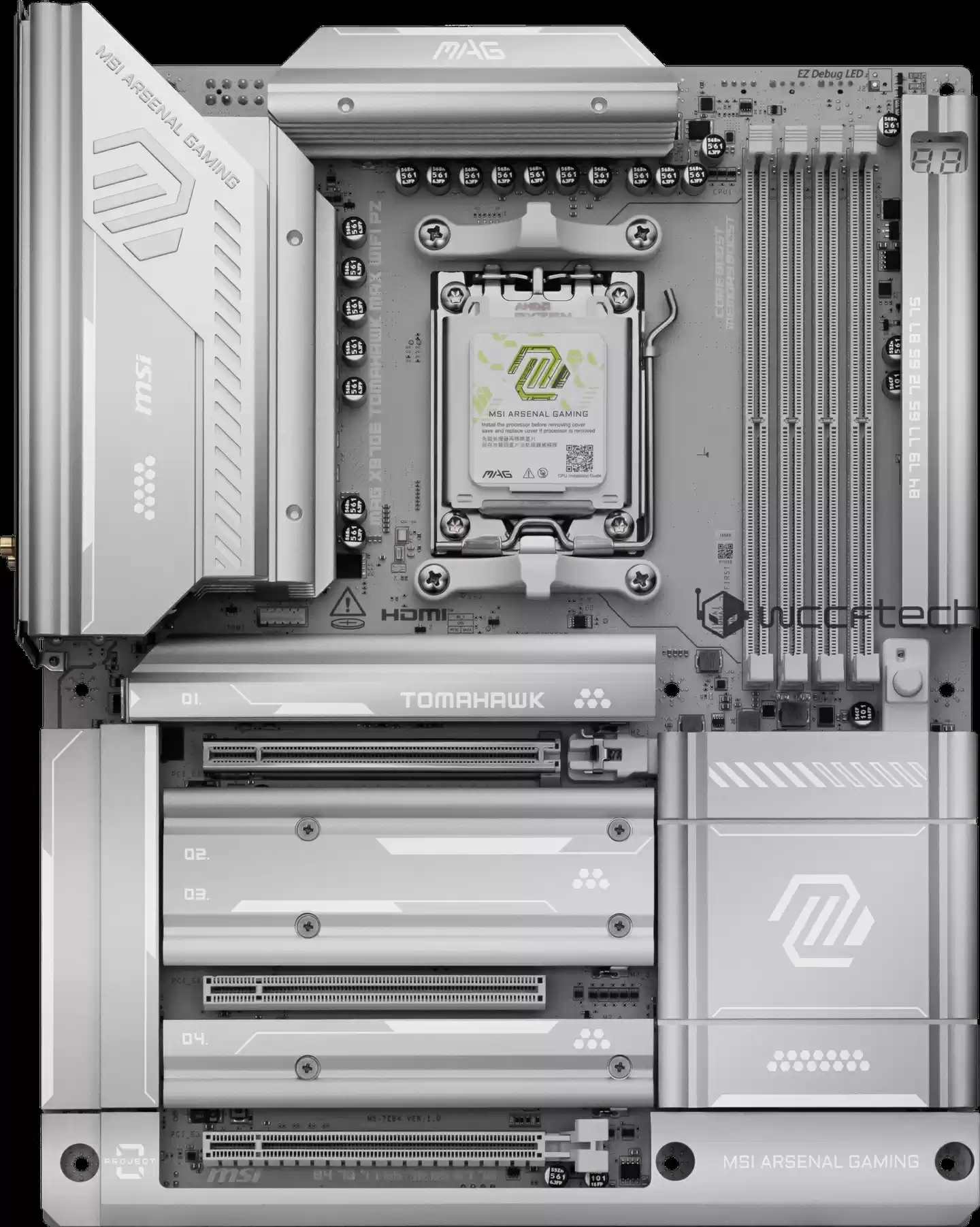 完全白化，微星