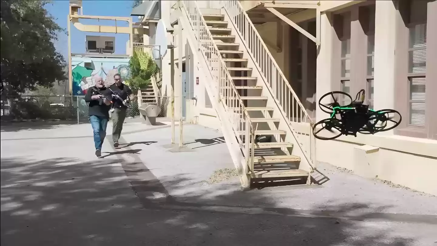 无人机部署实景图