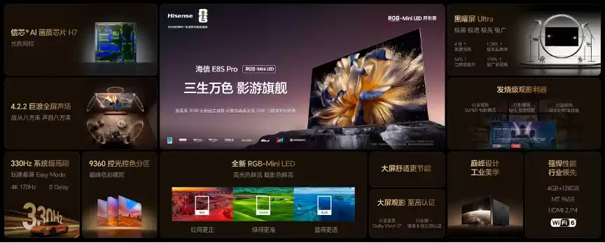 海信RGB-Mini LED双旗舰电视发布，首发售价15999元起