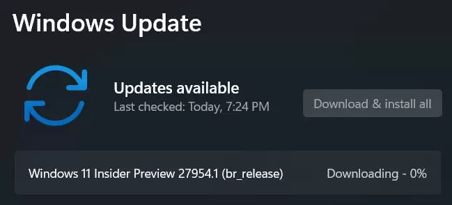 微软推送Win11新预览版