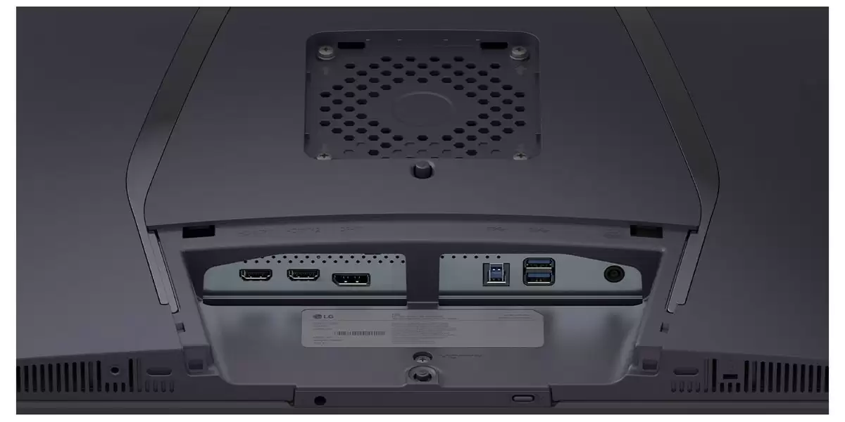 LG 32GX850A 背面设计