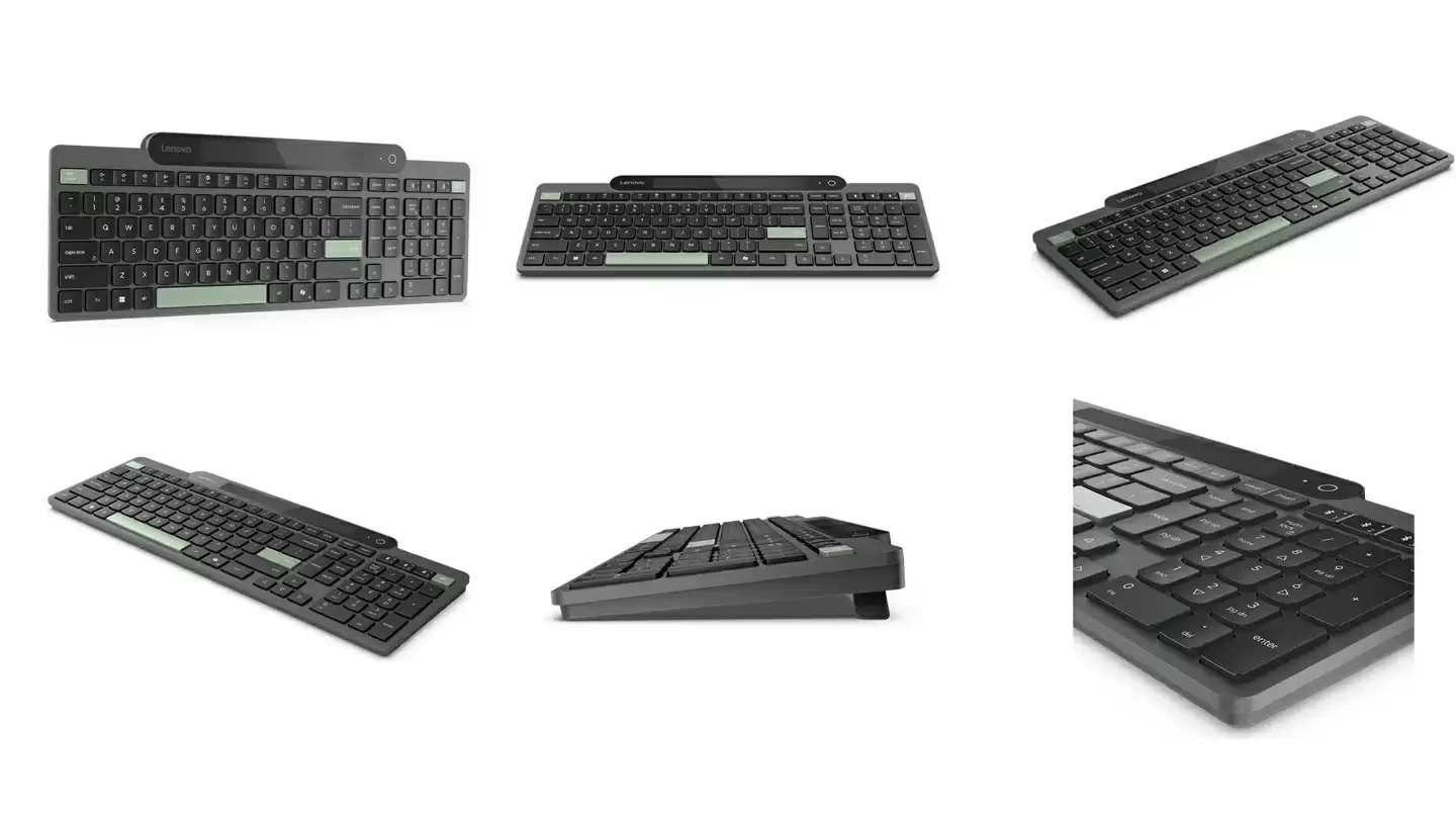 联想自充电键盘细节展示