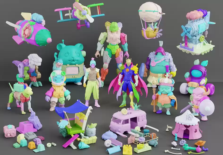 X-Part 的组件生成结果