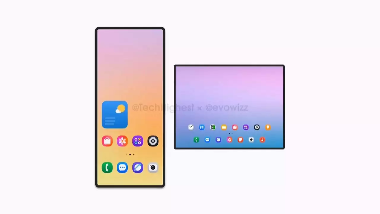 三星首款三折叠手机演示动画曝光：100