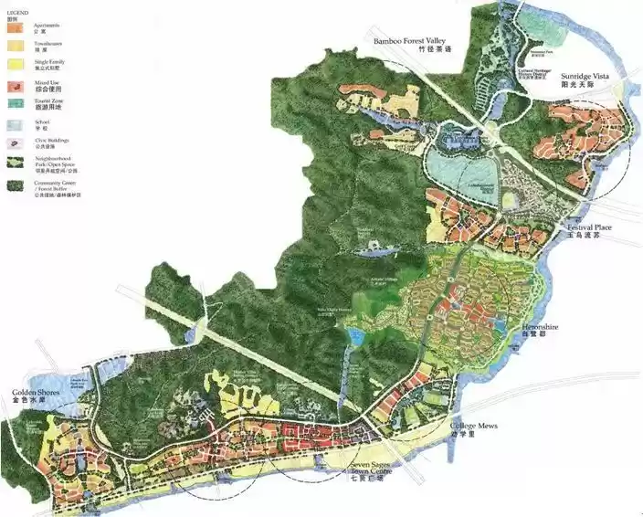 良渚文化村区位图