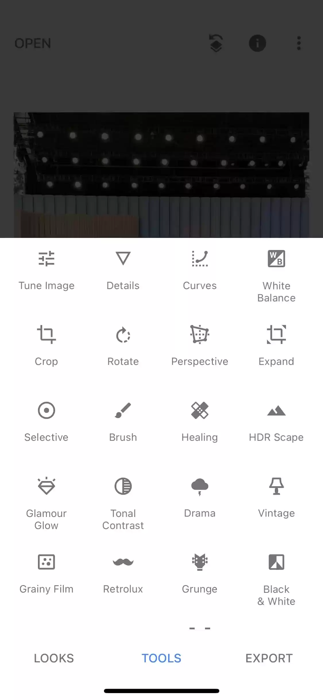 Snapseed操作界面截图5