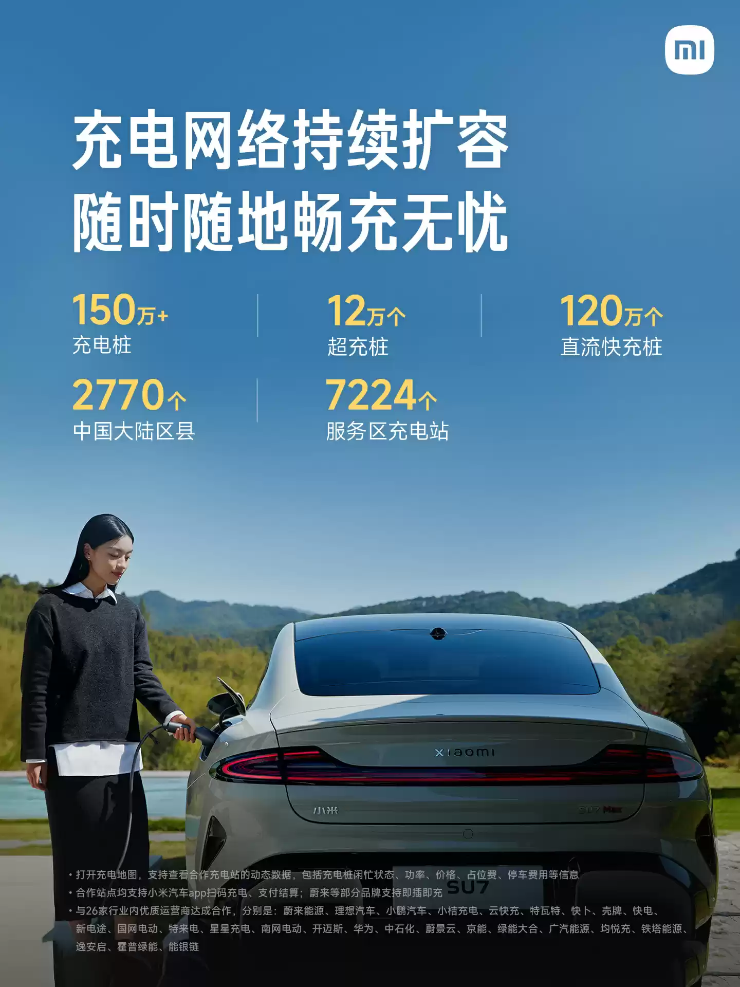 小米汽车充电地图覆盖