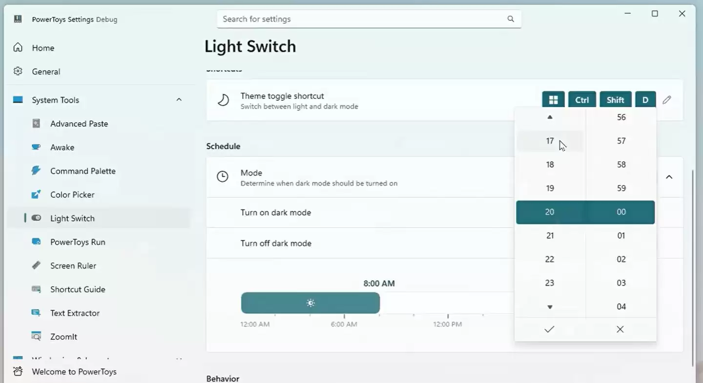 官方出品：微软 PowerToys 将为 Win11 带来自动切换浅色 / 深色功能