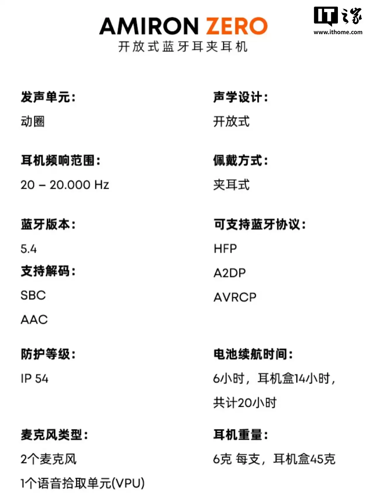 1799 元拜雅旗下首款耳夹式耳机 AMIRON ZERO 发售：12mm 动圈、20 小时续航