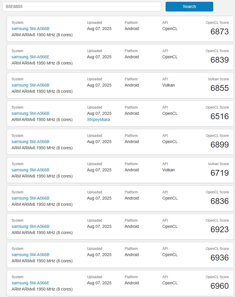 Exynos芯片跑分对比