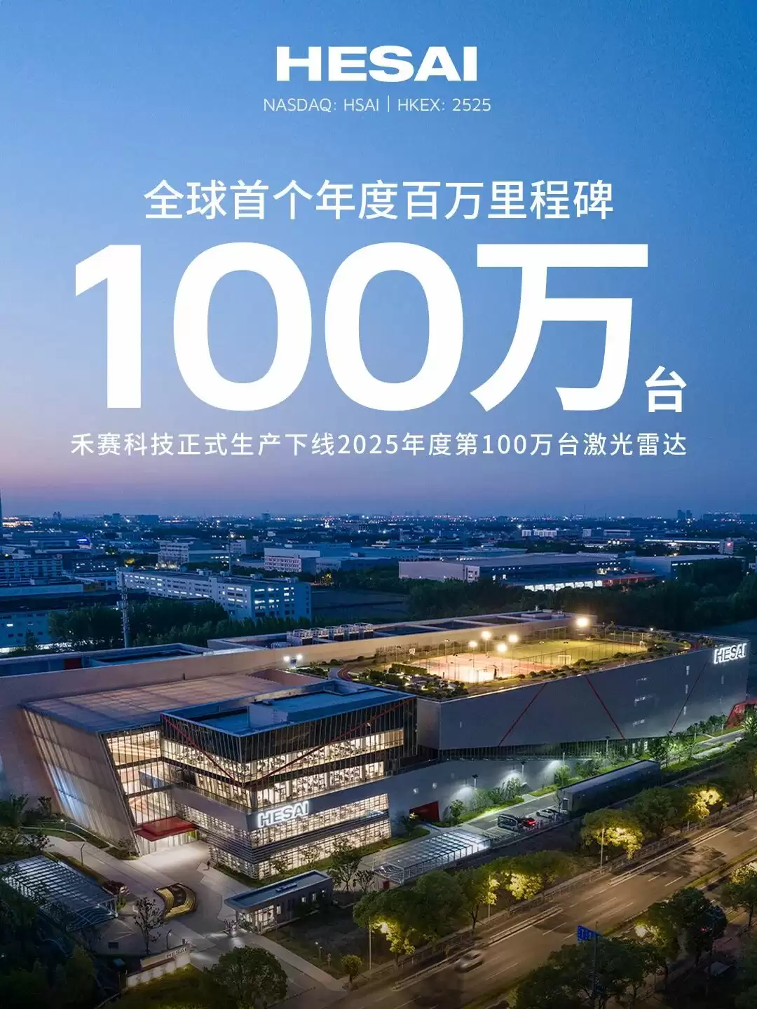 全球首个,禾赛科技今年第
