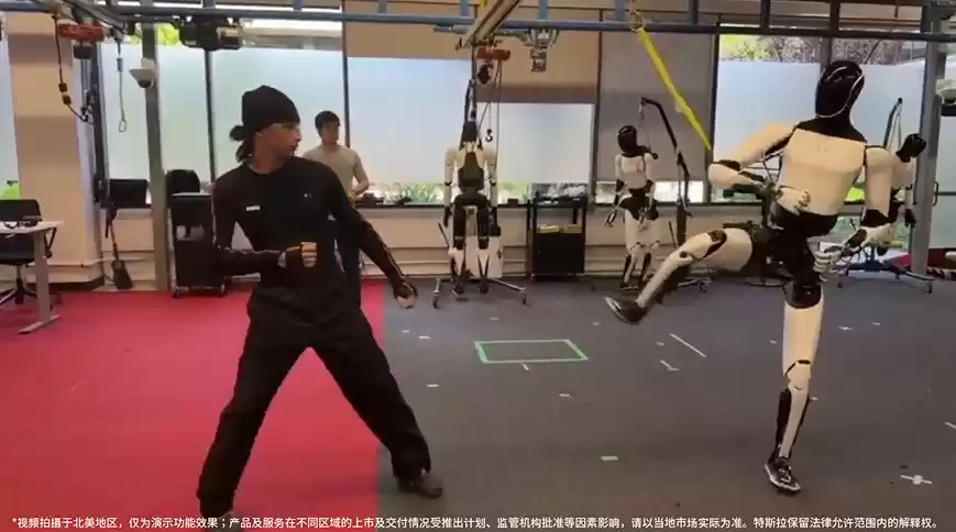 高手过招:特斯拉人形机器人学习功夫视频公布