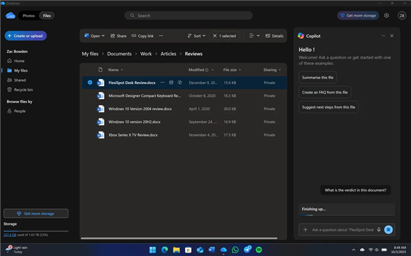 微软Win11新版OneDrive偷跑曝光,新增功能抢先揭秘