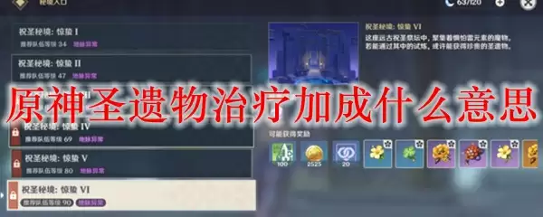 原神圣遗物治疗加成什么意思