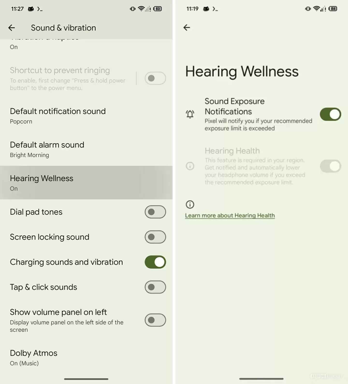 Pixel手机听力健康功能