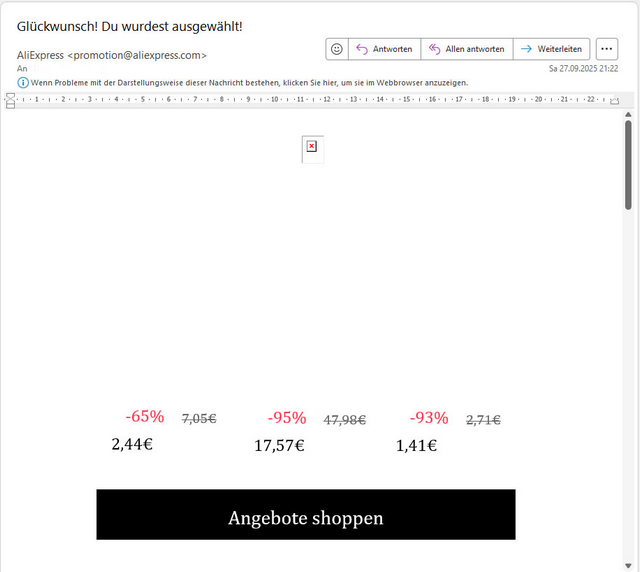 Win10/Win11 Outlook现BUG：电商邮件图片异常显示