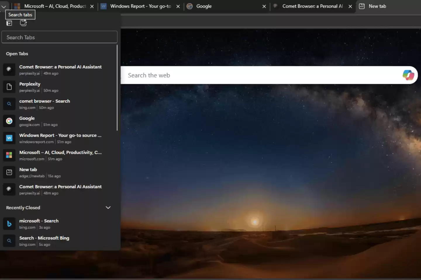 缓解标签页过载问题,微软
