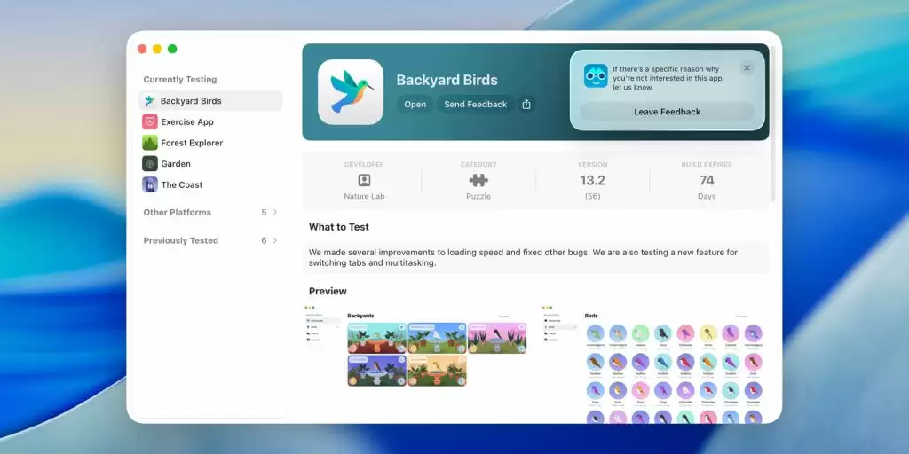 苹果 iOS 26 液态玻璃全面铺开，TestFlight 与 Apple Support 应用跟进