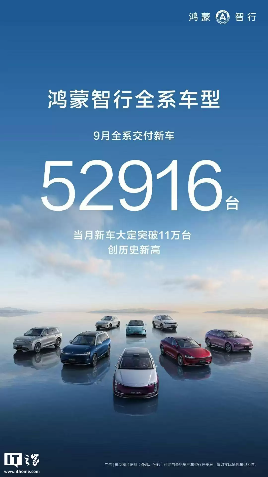 单日新增 5700 台:鸿蒙智行全系车型国庆 10 月 1 日-7 日累计大定突破 41300 台