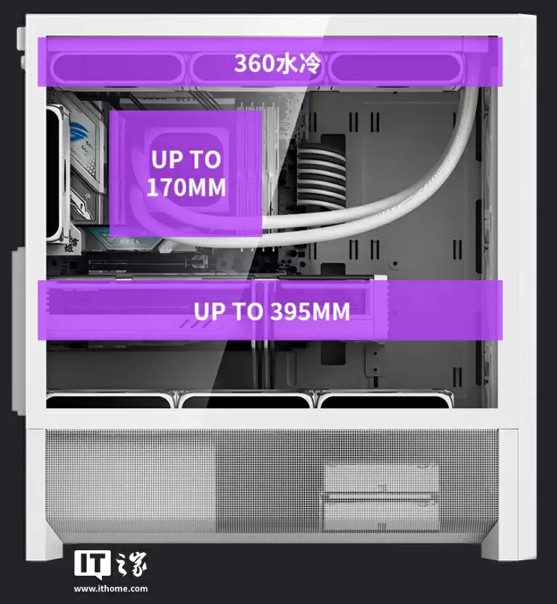 爱国者推出御风 F100 机箱:木纹饰板、十字风道设计,黑白双色售 199 元