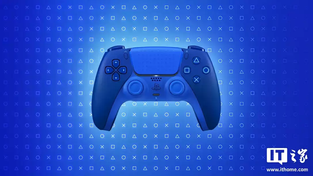 索尼 Icon Blue 特别版 DualSense 手柄亮相:分层蓝色调设计,售 84.99 美元