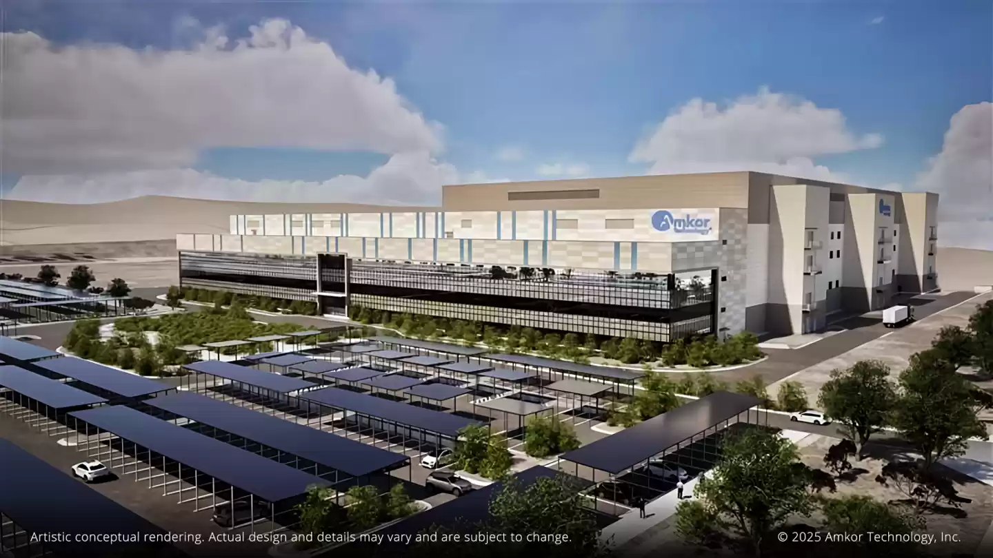 斥 70 亿美元重金，封测巨头 Amkor 亚利桑那皮奥里亚工厂动工
