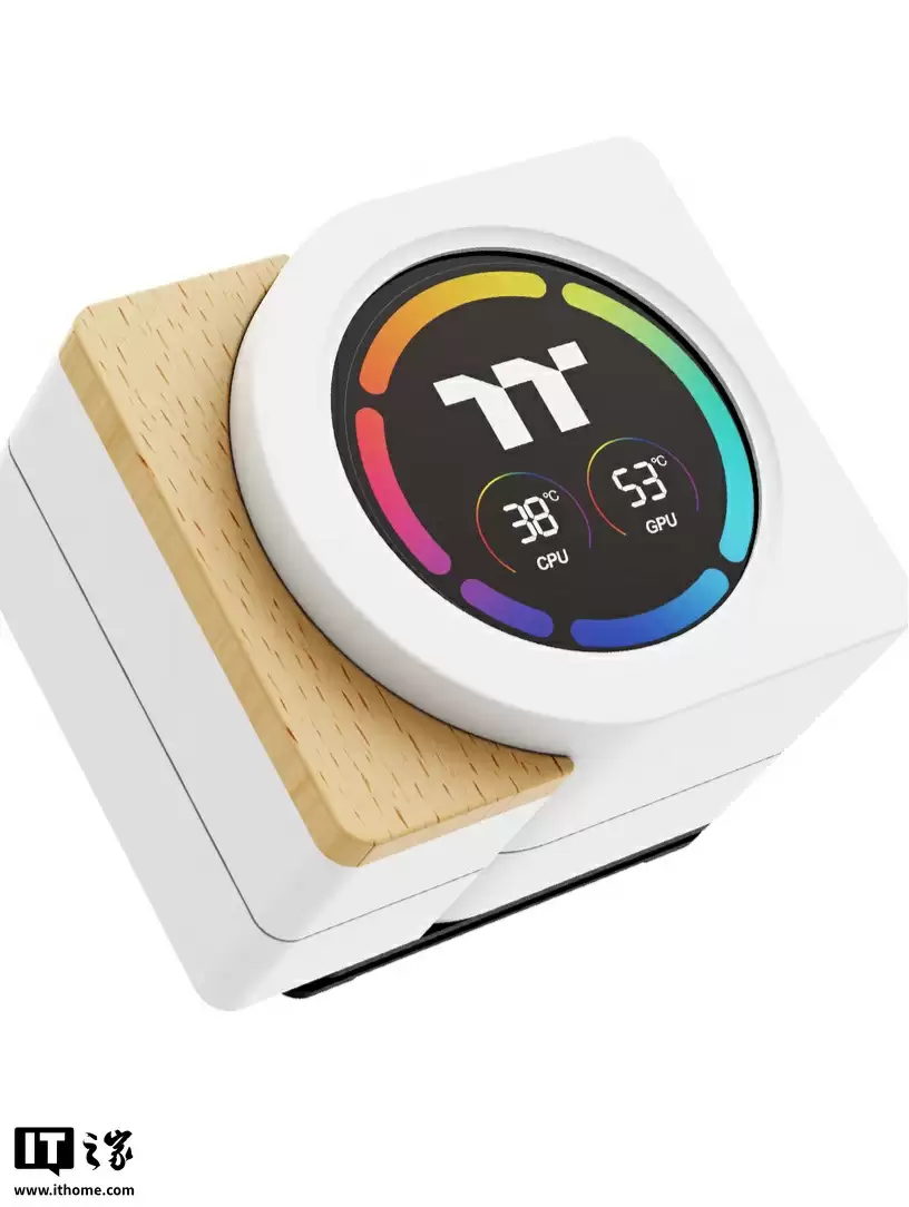 曜越推出钢影・木语 360 一体式水冷散热器：冷头数显屏带木艺装饰，279 元