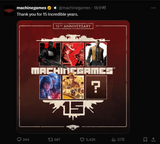 《德军总部》续作确认？MachineGames新作悬念即将揭晓