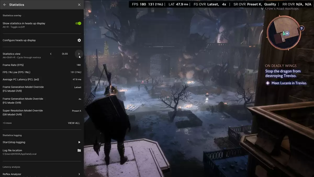 DLSS性能监测显示