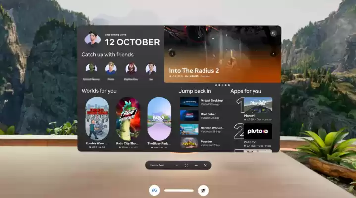 沉浸式主界面、窗口持久锚定，Meta