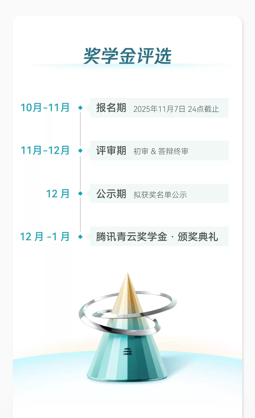 腾讯启动青云奖学金：每人