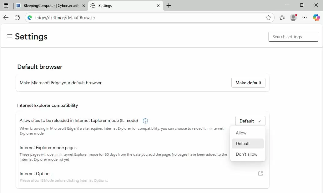 微软为防范零日漏洞攻击，收紧IE模式访问