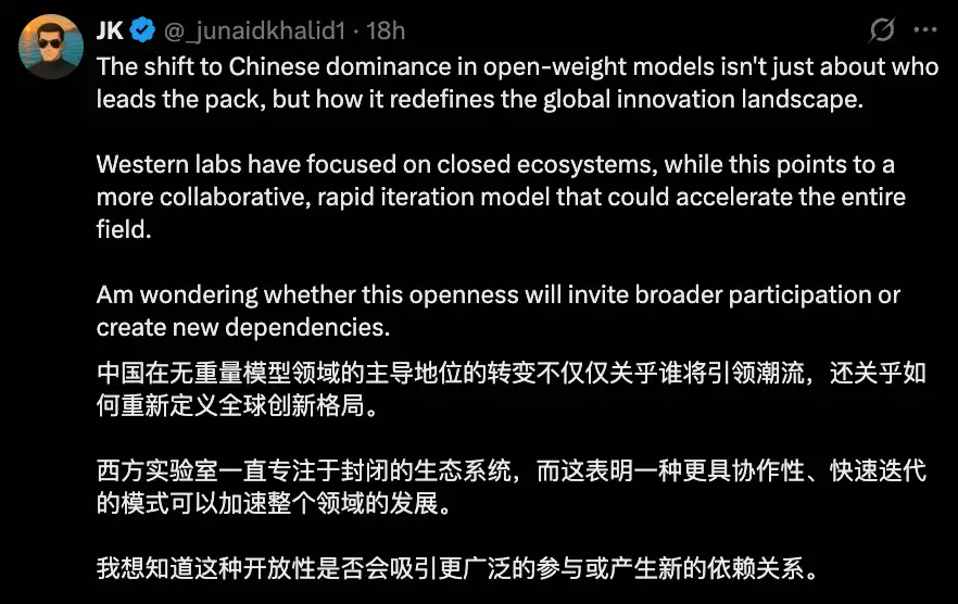 开源 AI 模型 TOP5,被中国厂商包圆